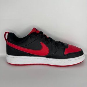 Boy's Nike Red/Black Court Borough Lows [BQ5448-007] Casual Shoes Size 6.5